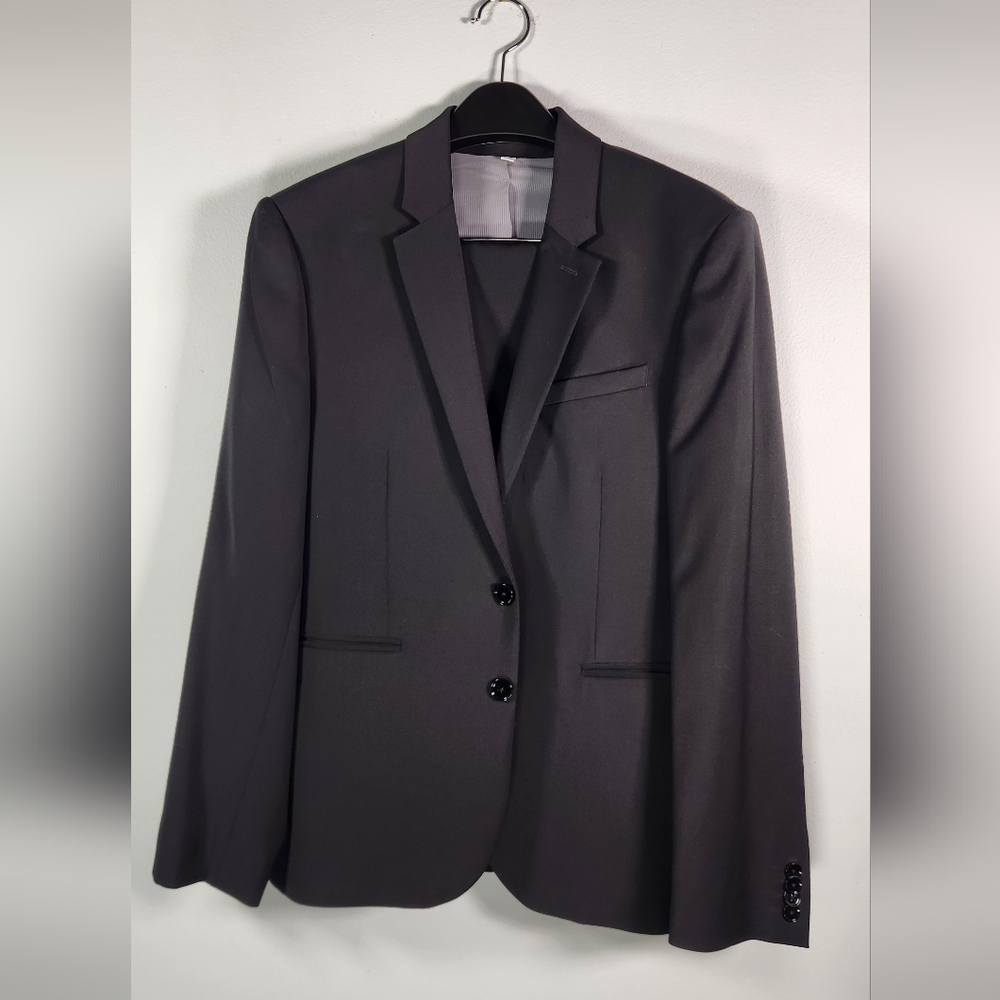 Black Express Extra Slim Fit Suit 38S